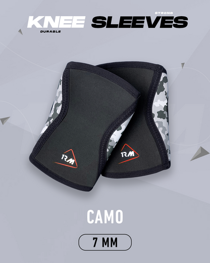 5mm Knee Sleeves Pair : Camouflage