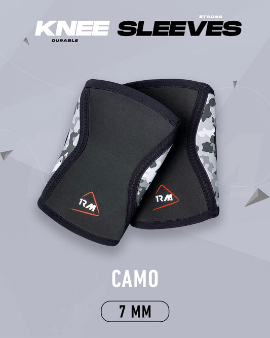 5mm Knee Sleeves Pair : Camouflage